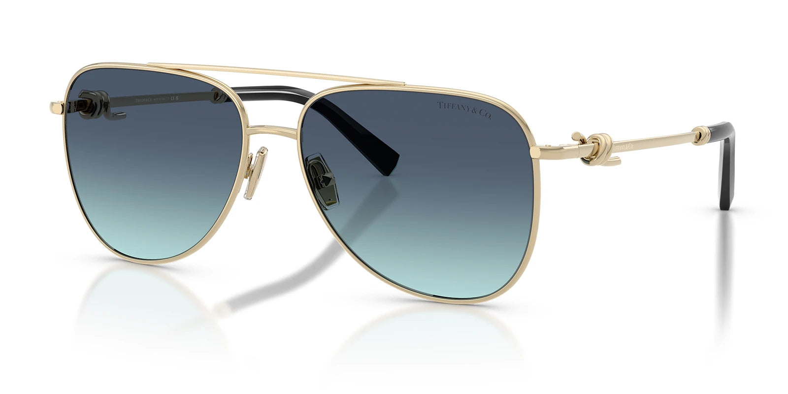 Tiffany TF3116-Gold With Blue Lenses