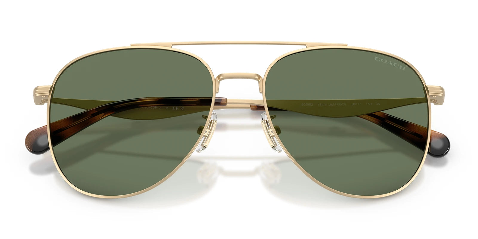 COACH HC7190-Gold With Green Lenses