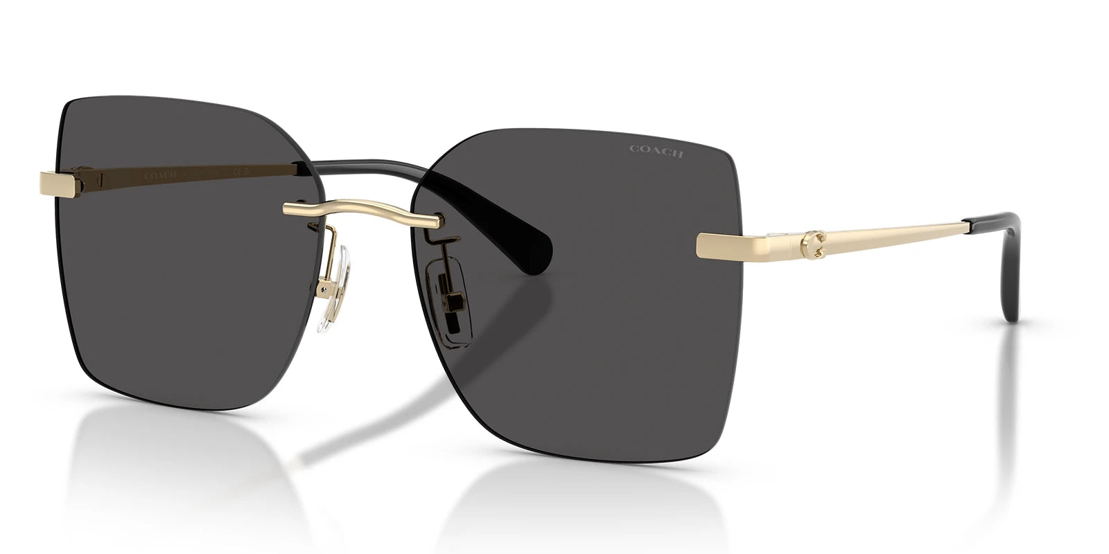 COACH HC7193-Gold With Grey Lenses