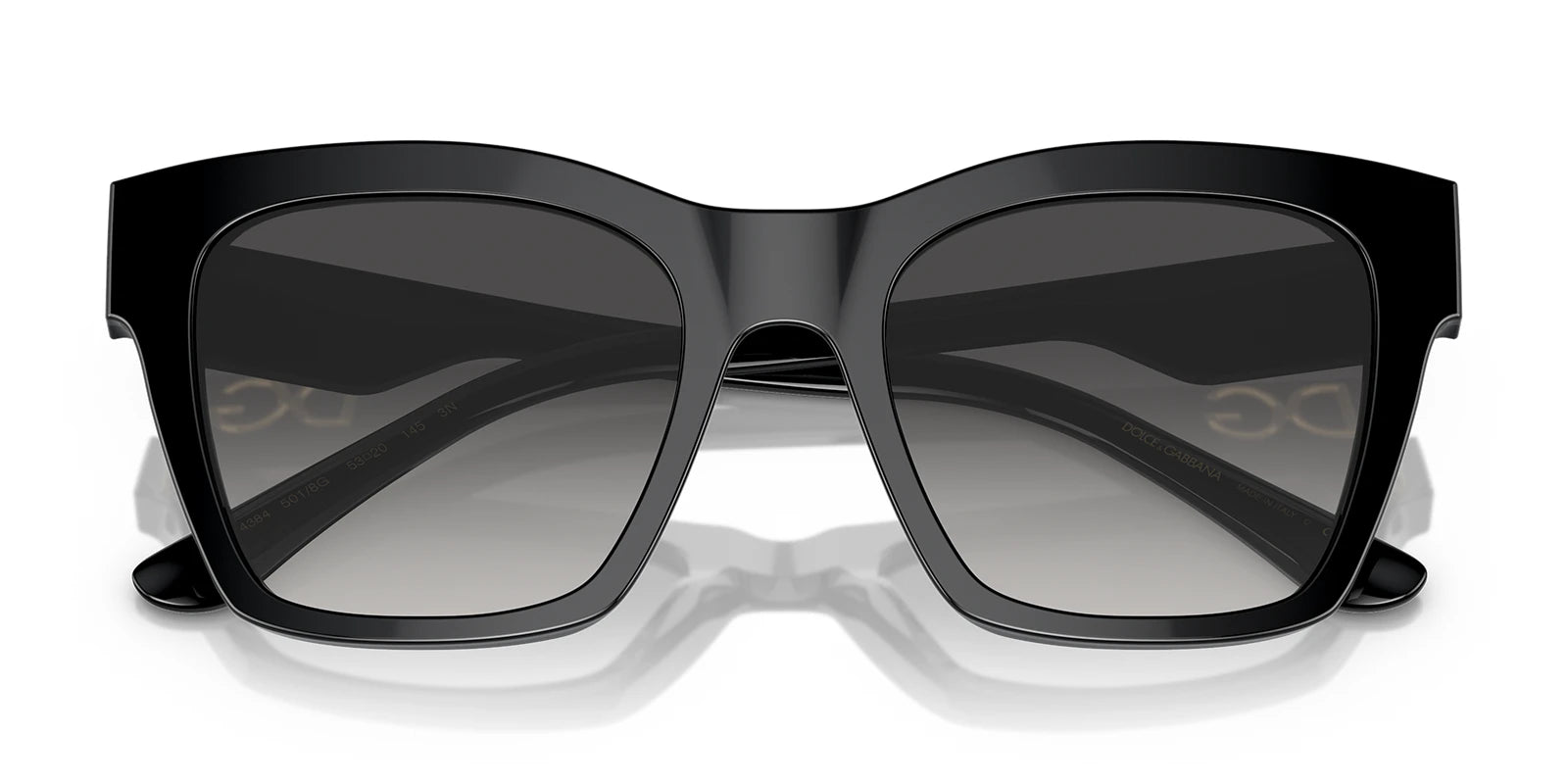 Dolce & Gabbana DG4384-Black With Grey Gradient