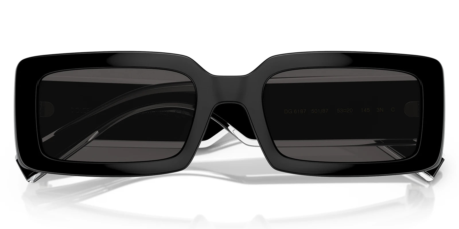 Dolce & Gabbana DG6187-Black With Grey Lenses