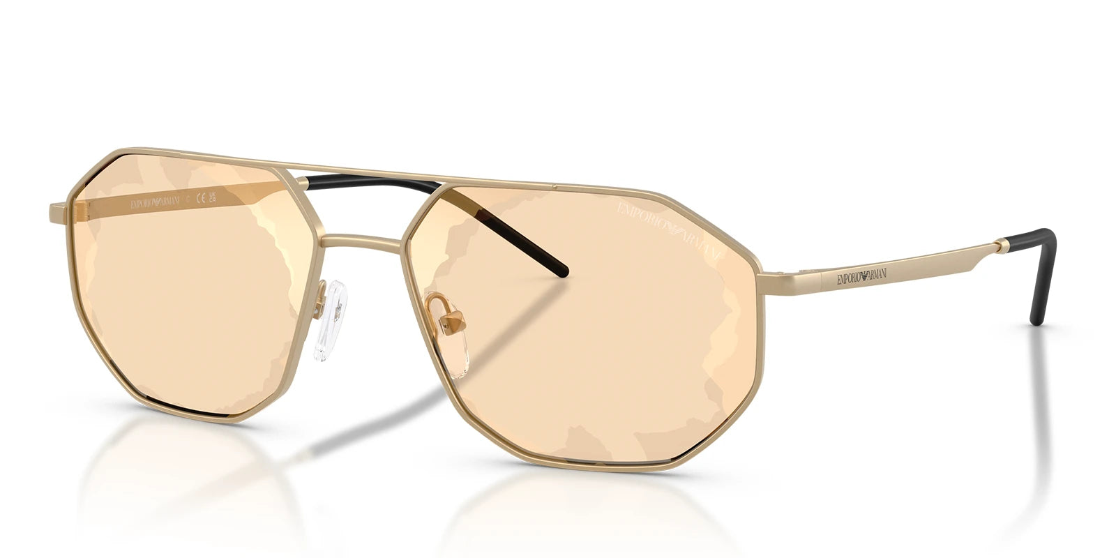 Emporio Armani EA2147-Pale Gold / Brown Gradient