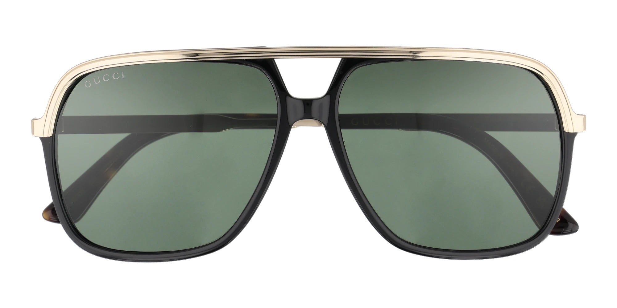 Gucci GG0200-Black With Green Lenses