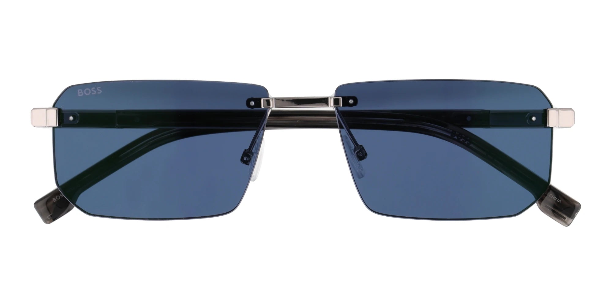 Hugo BOSS 1918-Gunmetal With Blue Lenses