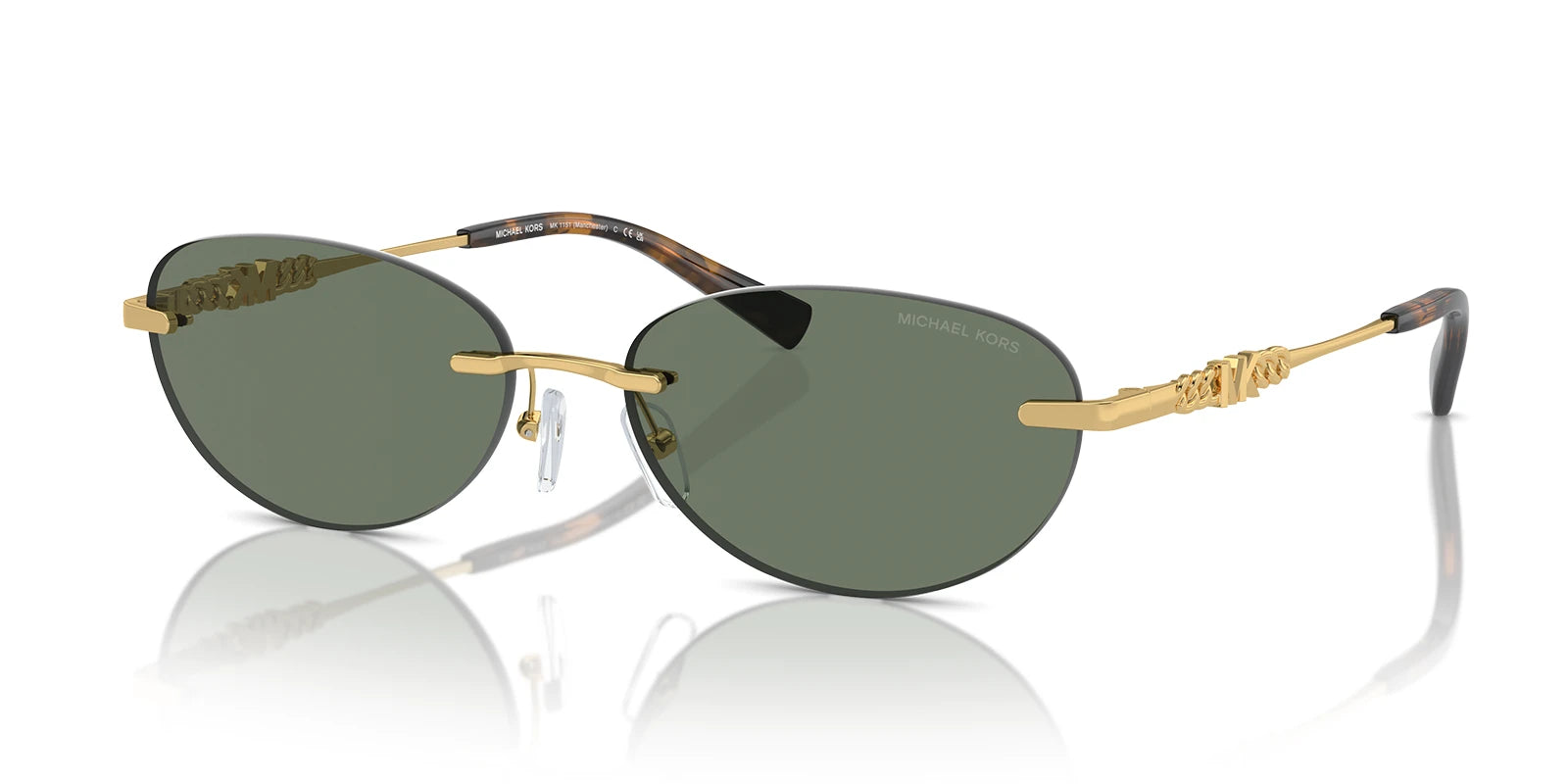 Michael Kors MK1151-Gold With Green Lenses