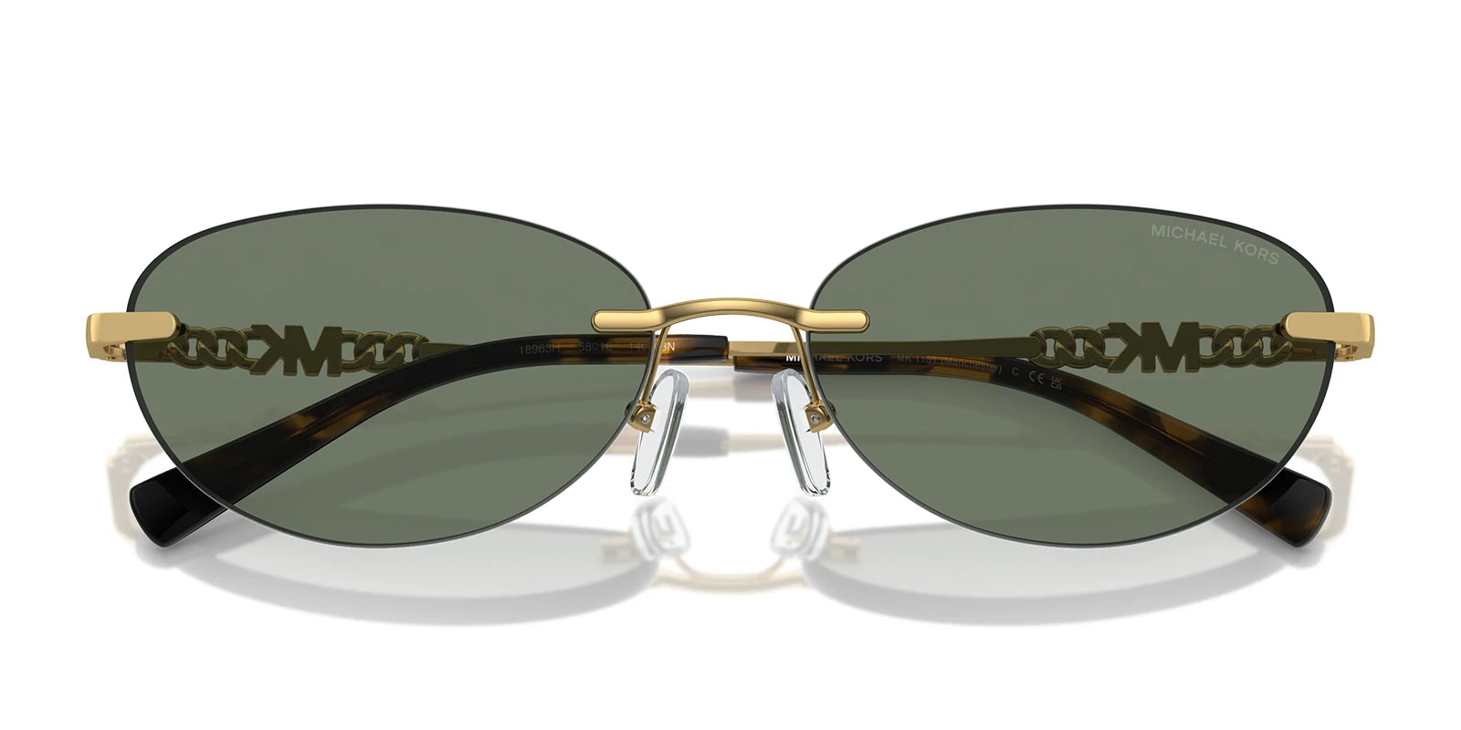 Michael Kors MK1151-Gold With Green Lenses