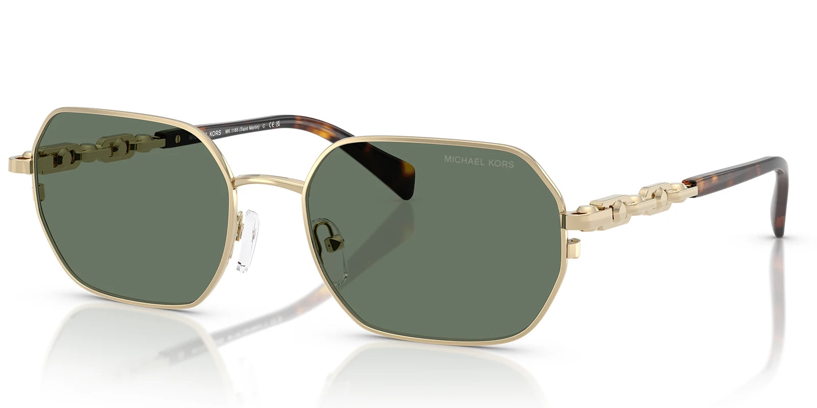 Michael Kors MK1165-Gold With Green Lenses