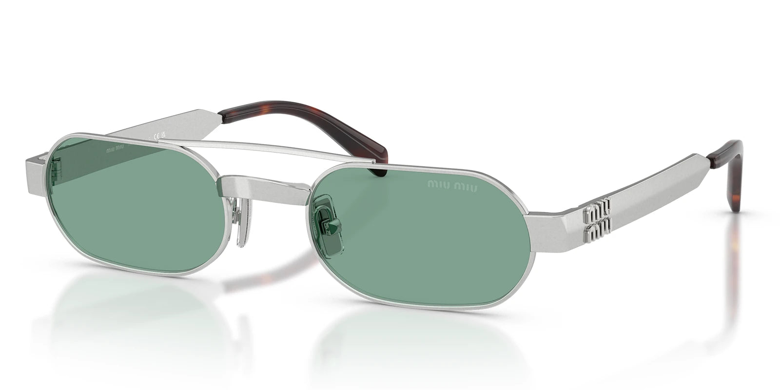 Miu Miu MUB52-Ancient Silver / Green