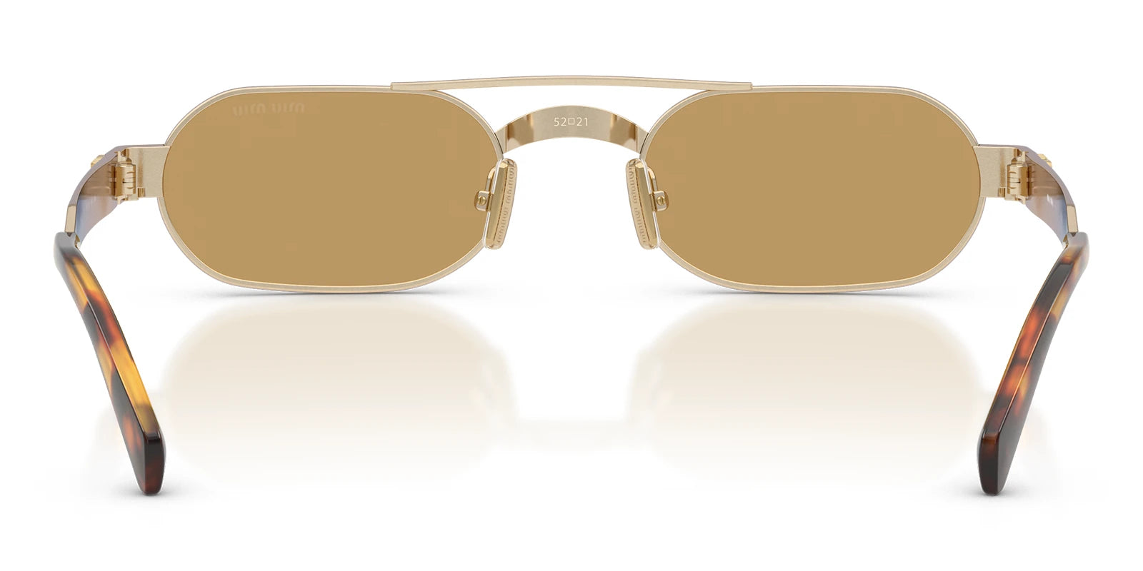 Miu Miu MUB52-Gold With Brown Lenses