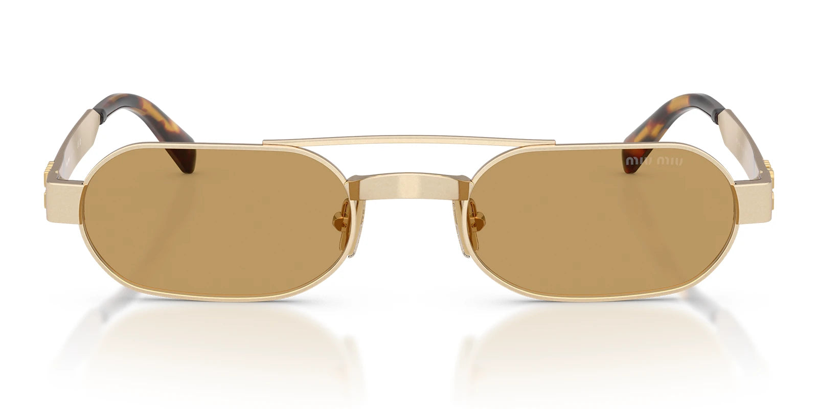 Miu Miu MUB52-Gold With Brown Lenses