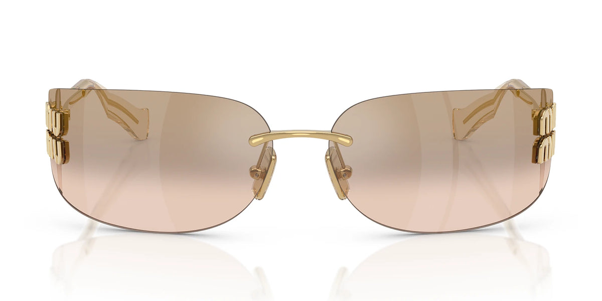 Miu Miu MU A51S-Gold With Brown Lenses