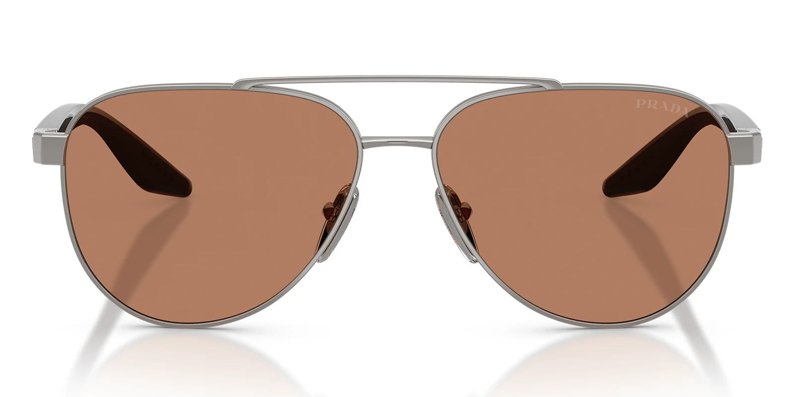 PRADA LINEA ROSSA PSA52S-Gunmetal with Brown Lenses
