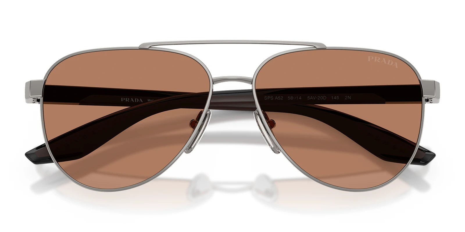 PRADA LINEA ROSSA PSA52S-Gunmetal with Brown Lenses