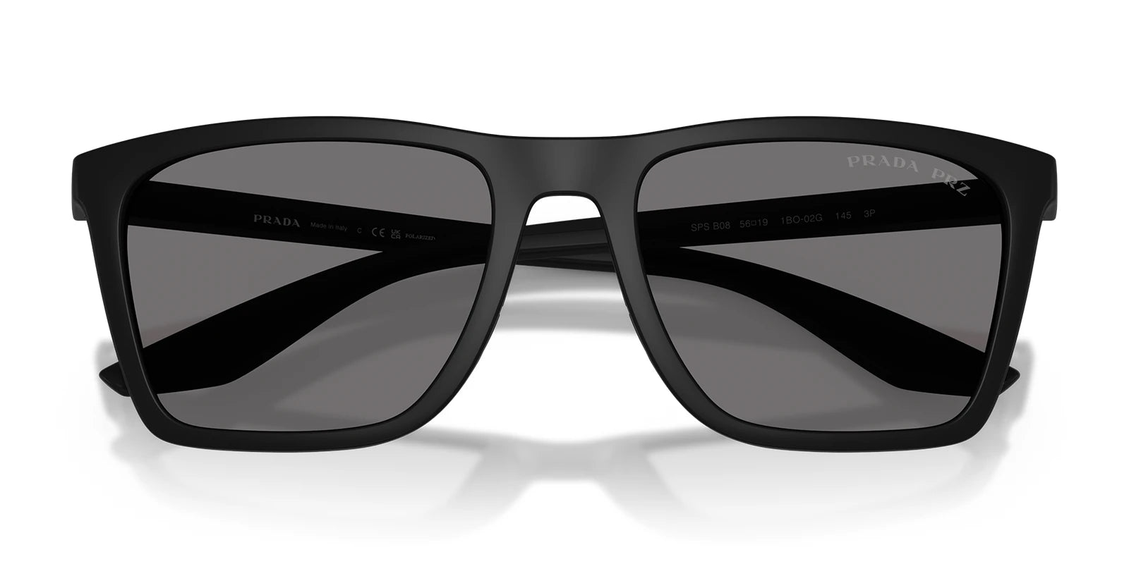 PRADA LINEA ROSSA PSB08S-Matte Black / Grey Polarized