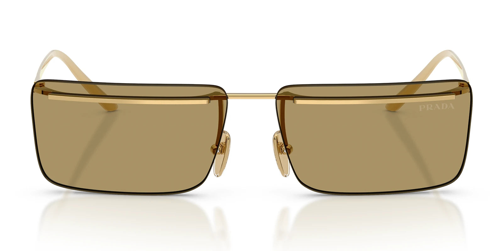 PRADA PRC53S-Gold With Brown Lenses