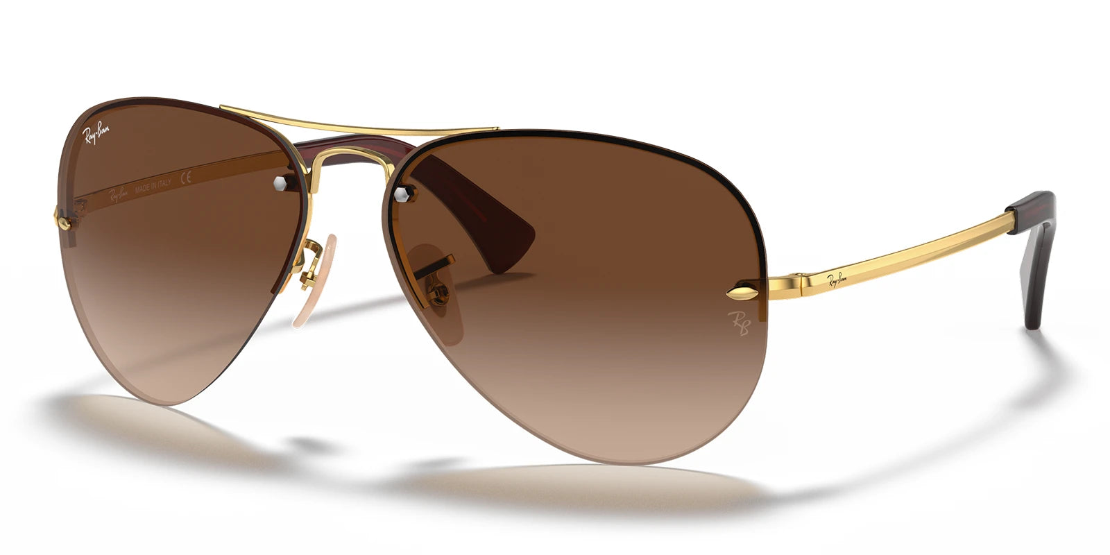 RayBan RB3449-Arista Gold / Light brown