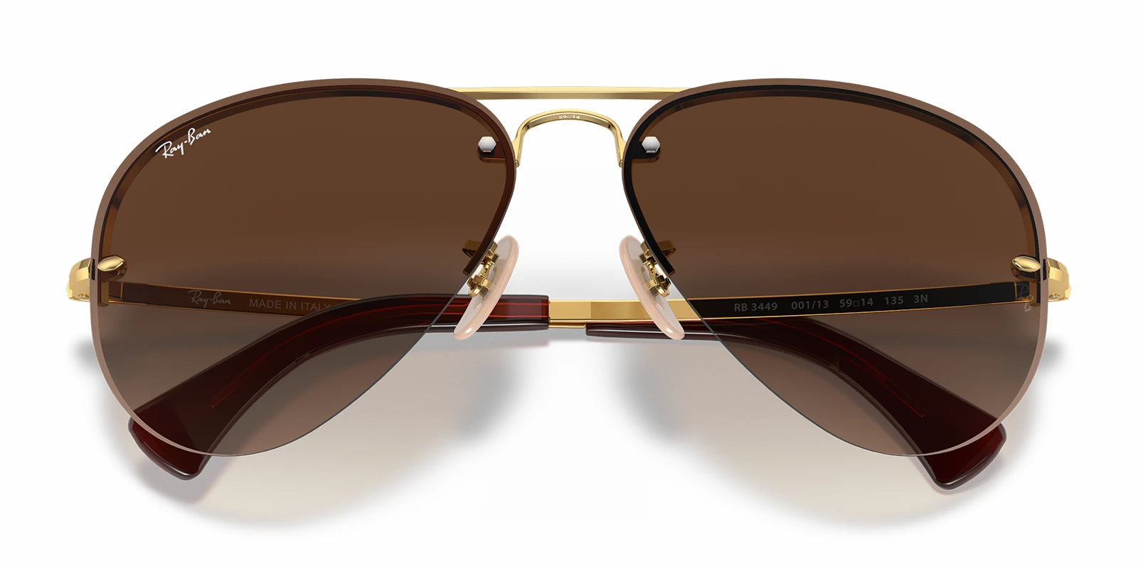 RayBan RB3449-Arista Gold / Light brown