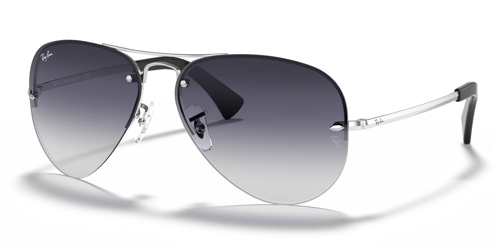 RayBan RB3449-Silver / Grey gradient