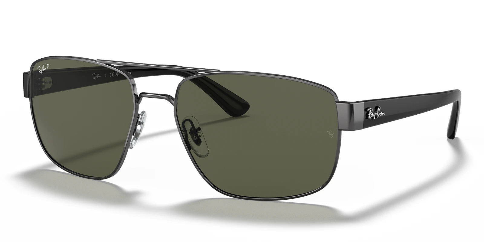 RayBan RB3663-GunMetal / G-15 Green Polarized