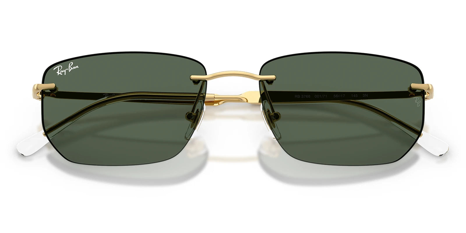 RayBan RB3768-Gold With Green Lenses