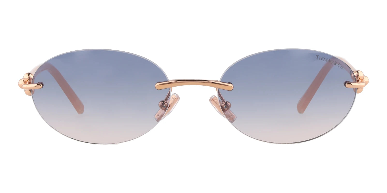 Tiffany TF3104-Rose gold / Blue Gradient