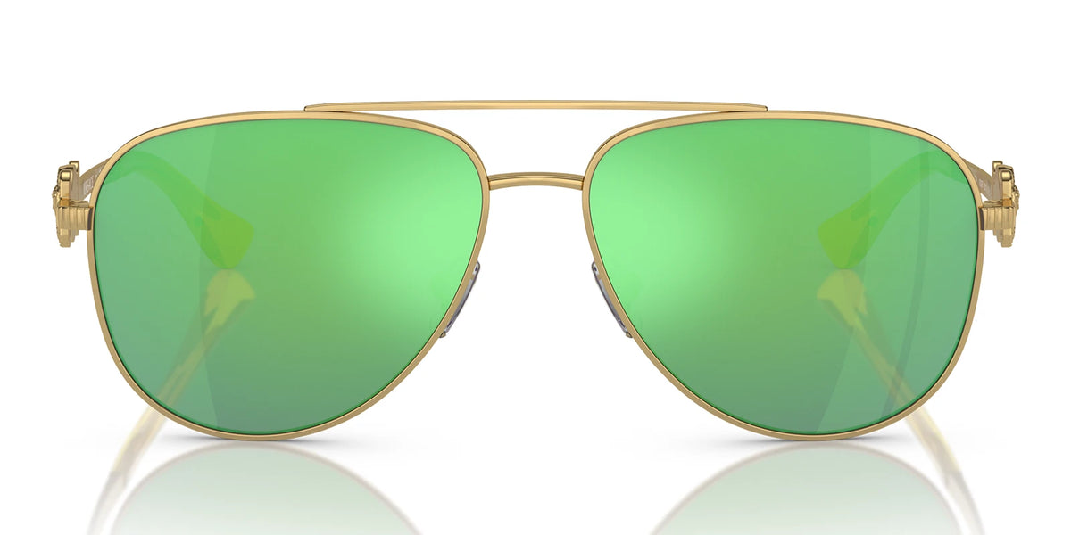 Versace VE2002-Gold With Green Lenses