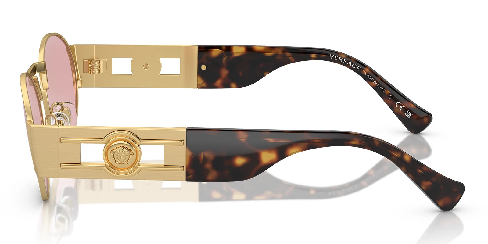 Versace VE2264-Gold With Pink Lenses