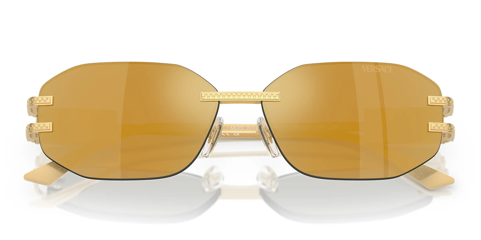 Versace VE2274-Gold With Brown Lenses