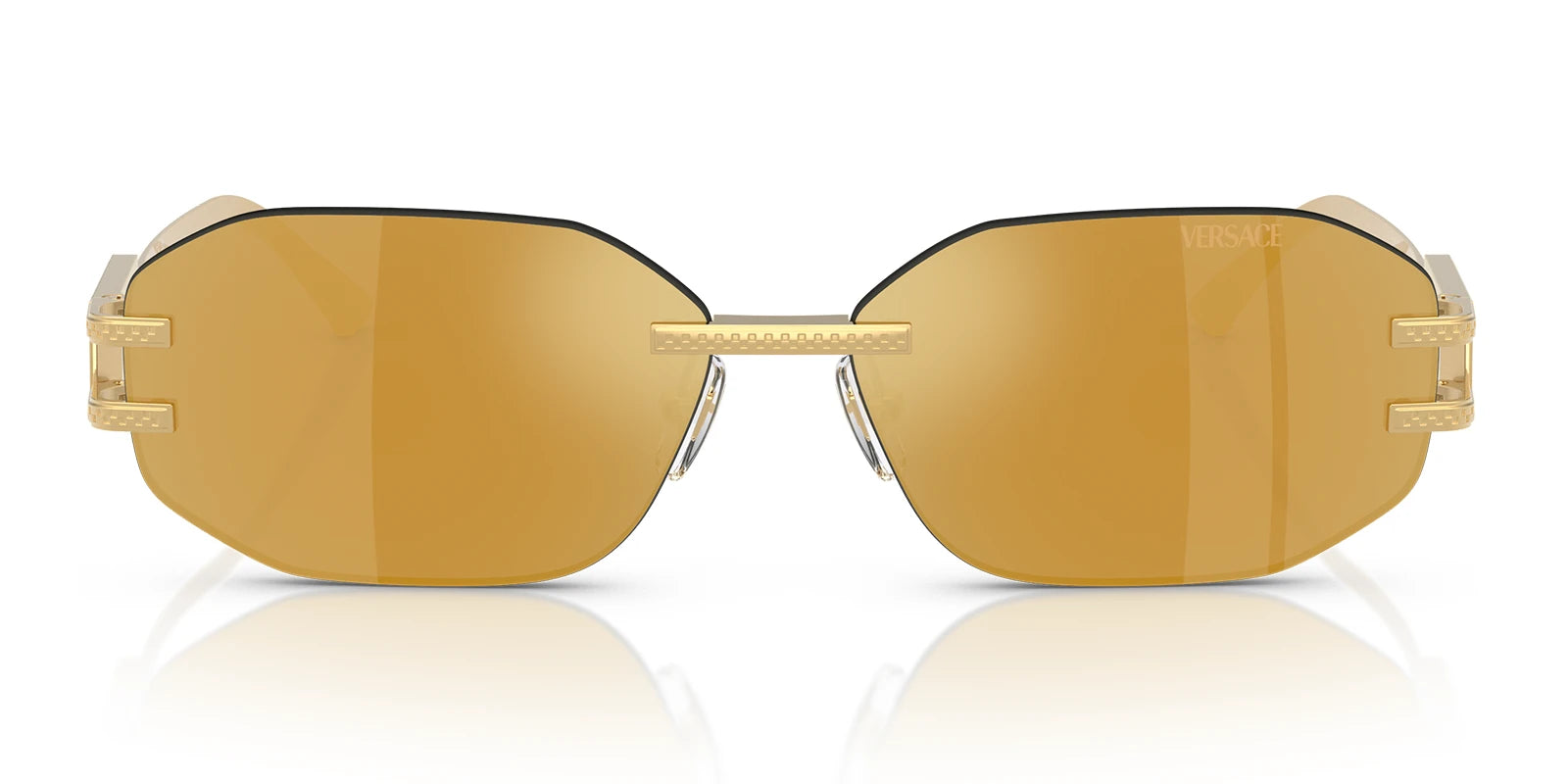 Versace VE2274-Gold With Brown Lenses