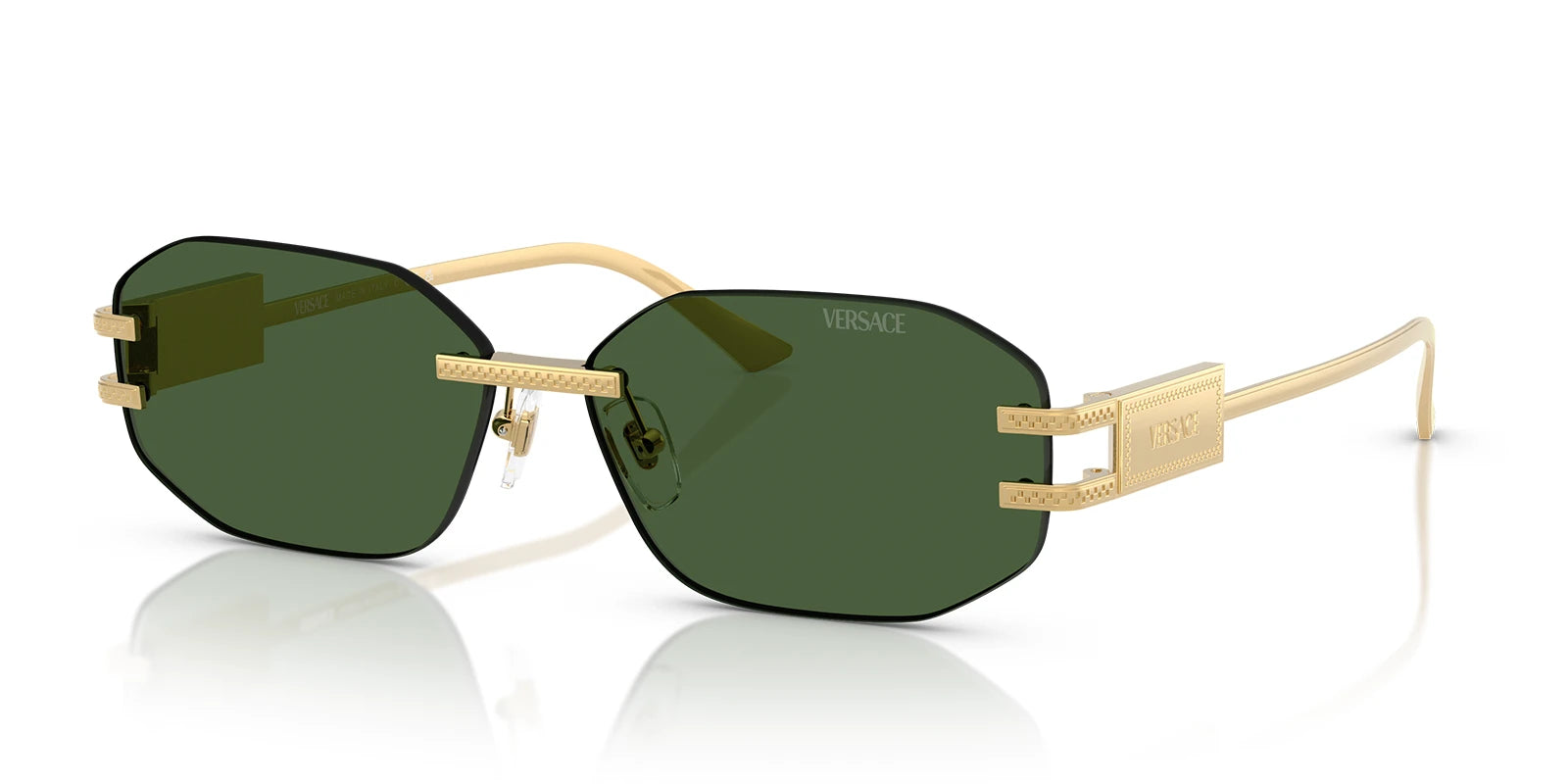 Versace VE2274-Gold With Green Lenses
