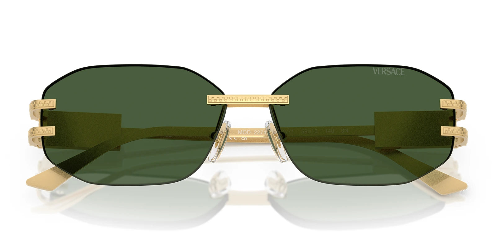 Versace VE2274-Gold With Green Lenses