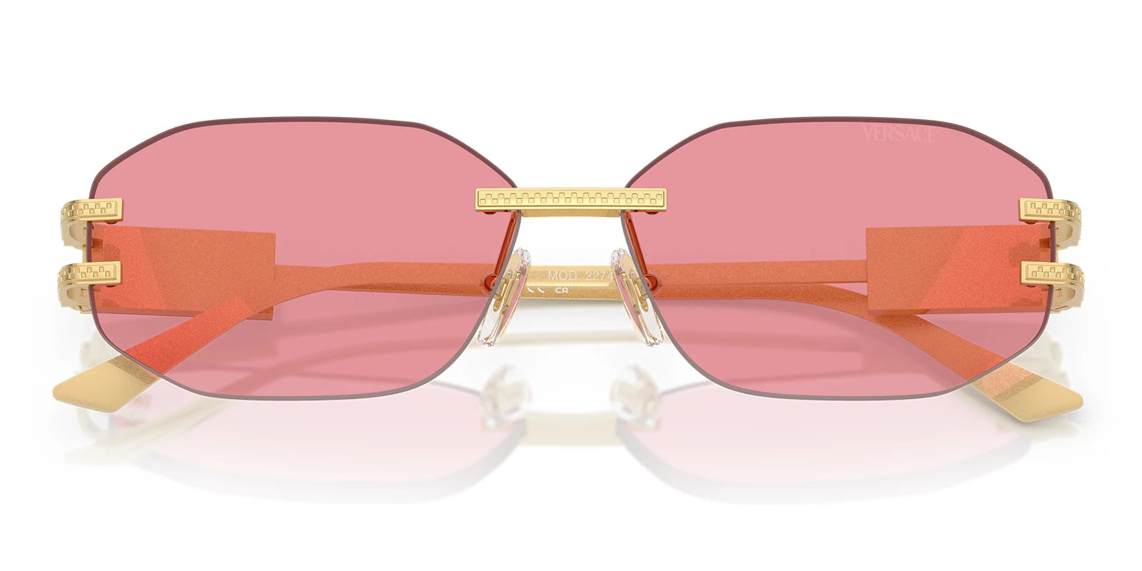 Versace VE2274-Gold With Pink Lenses
