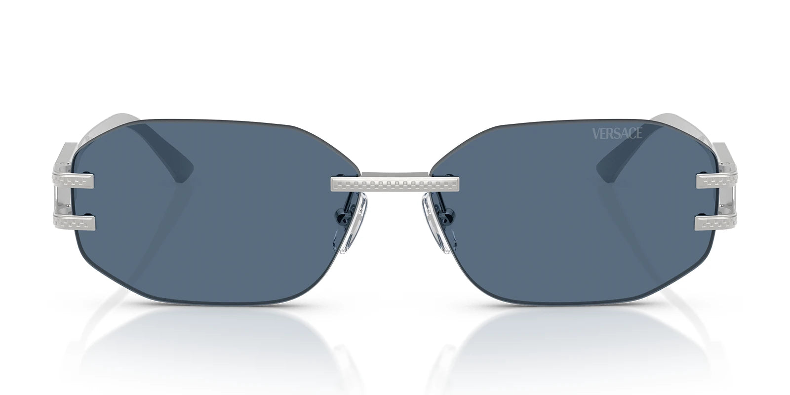 Versace VE2274-Silver With Blue Lenses