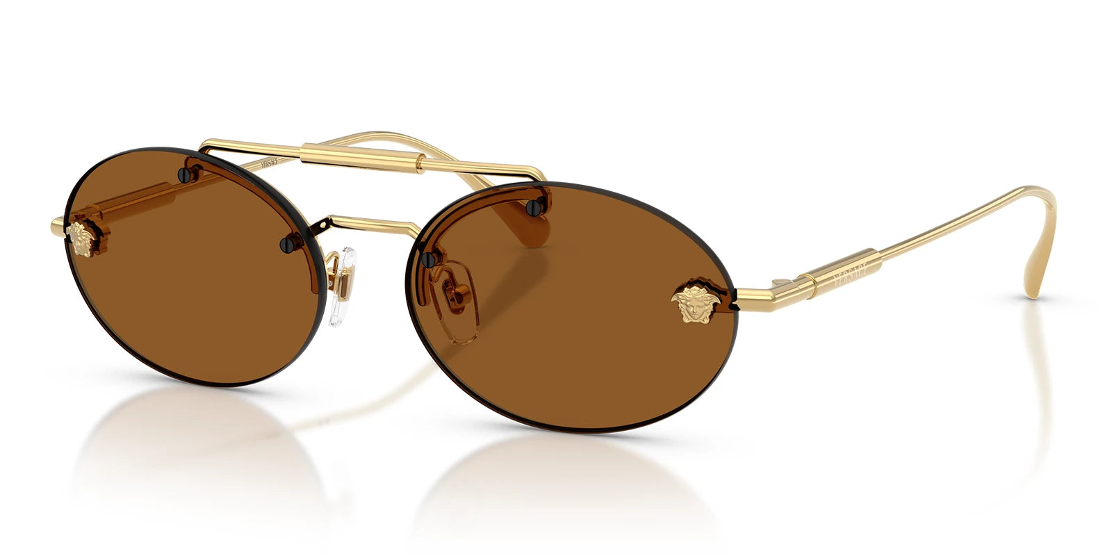 Versace VE2295-Gold With Brown Lenses