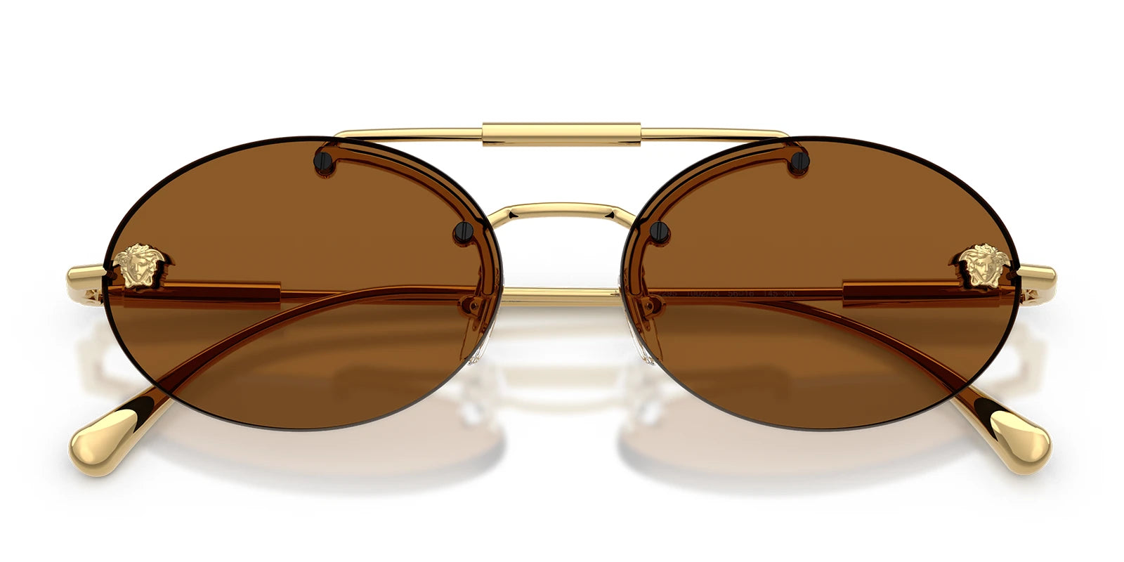 Versace VE2295-Gold With Brown Lenses