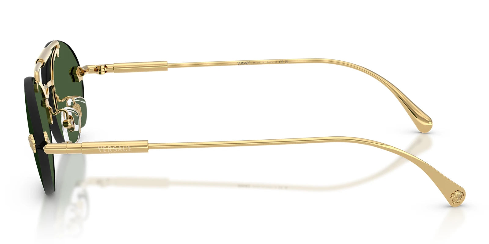 Versace VE2295-Gold With Green Lenses