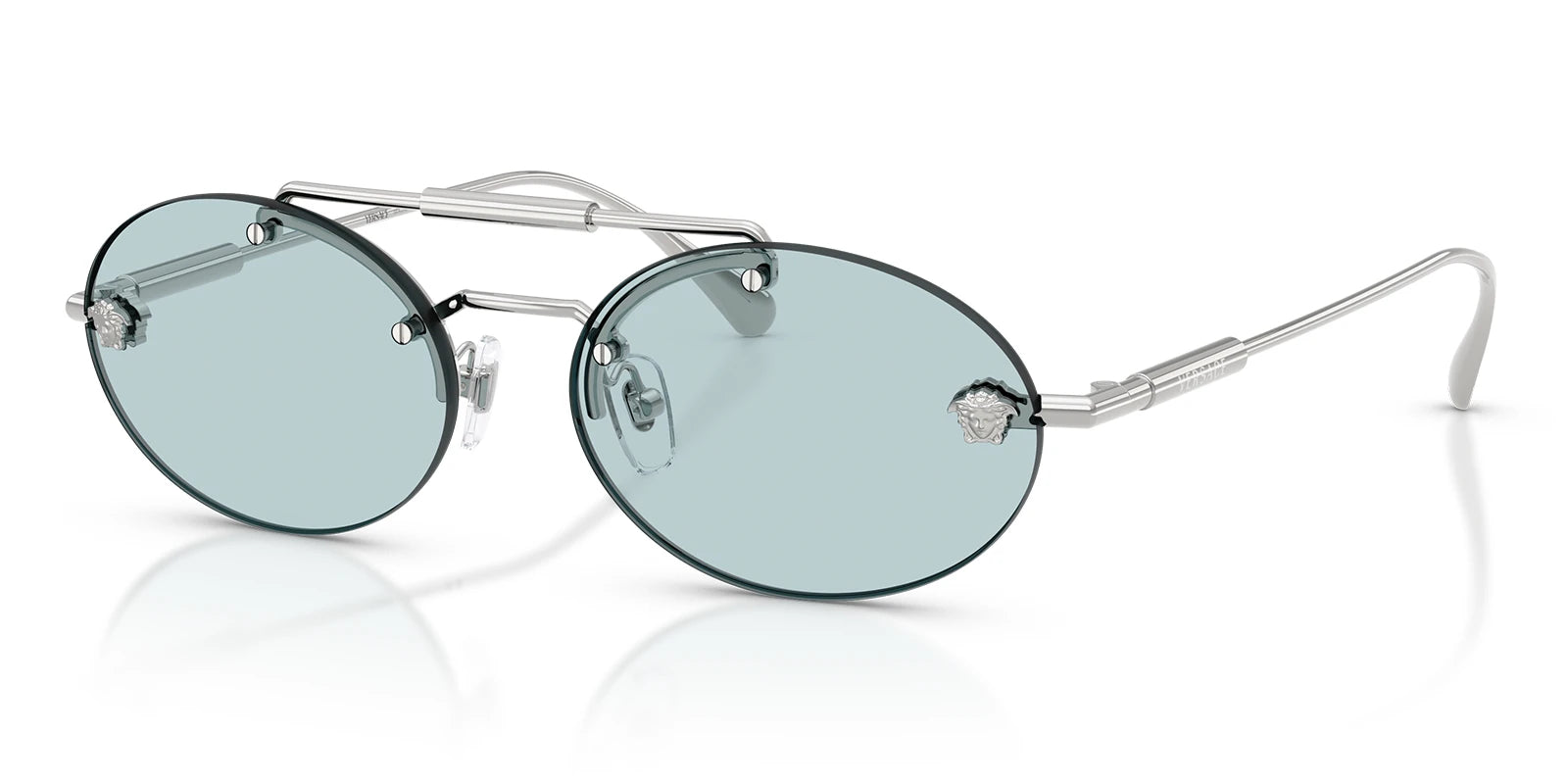 Versace VE2295-Silver / Light Blue