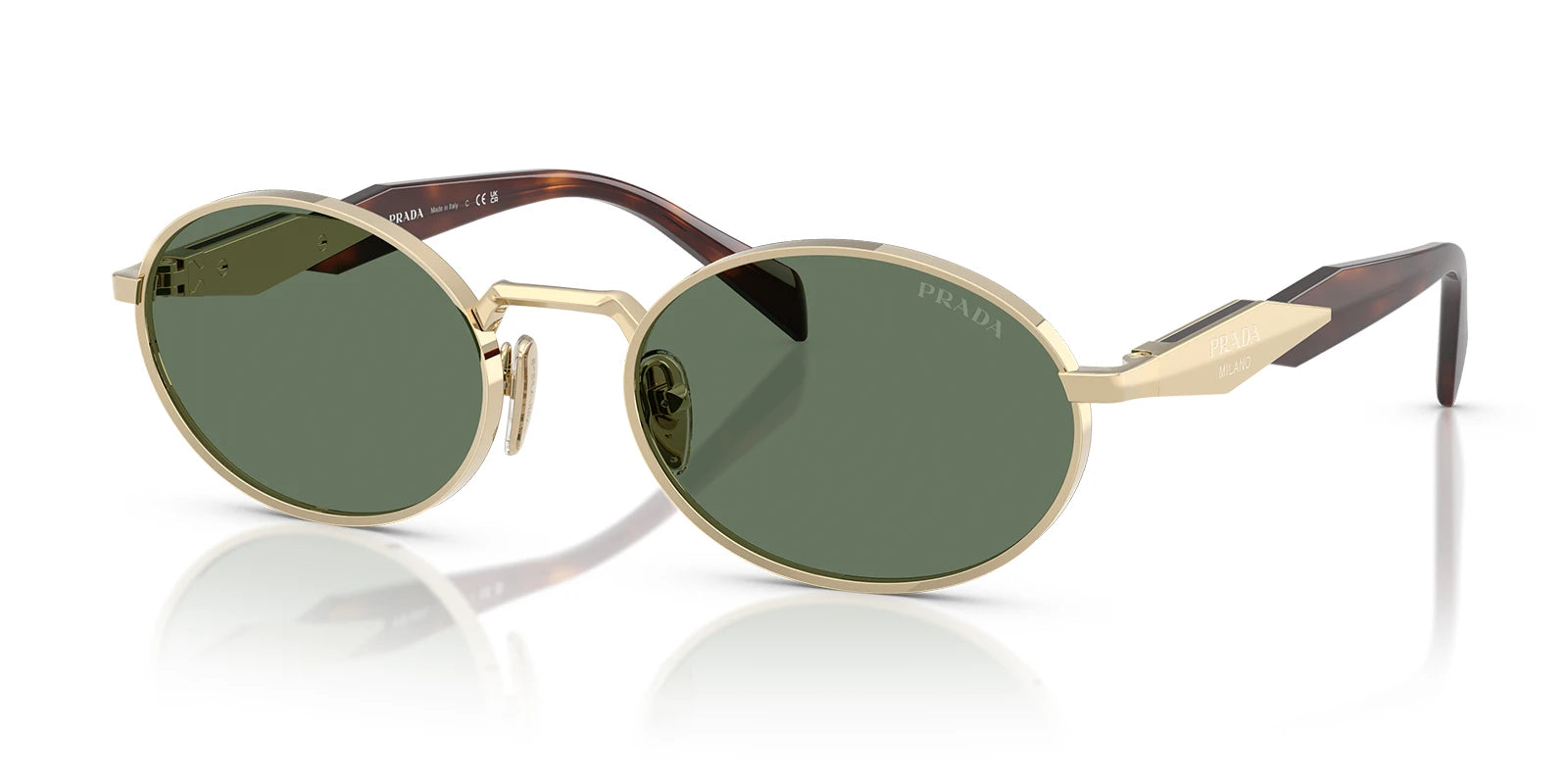 PRADA PR65ZS-Gold With Green Lenses