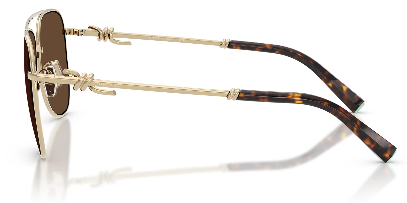 Tiffany TF3116-Gold With Brown Lenses