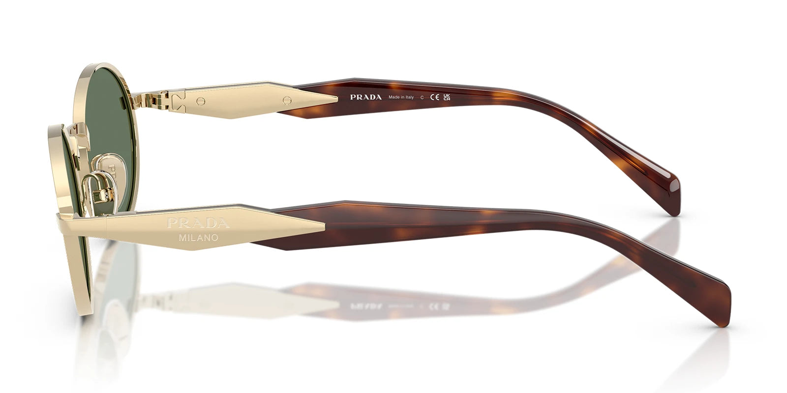 PRADA PR65ZS-Gold With Green Lenses