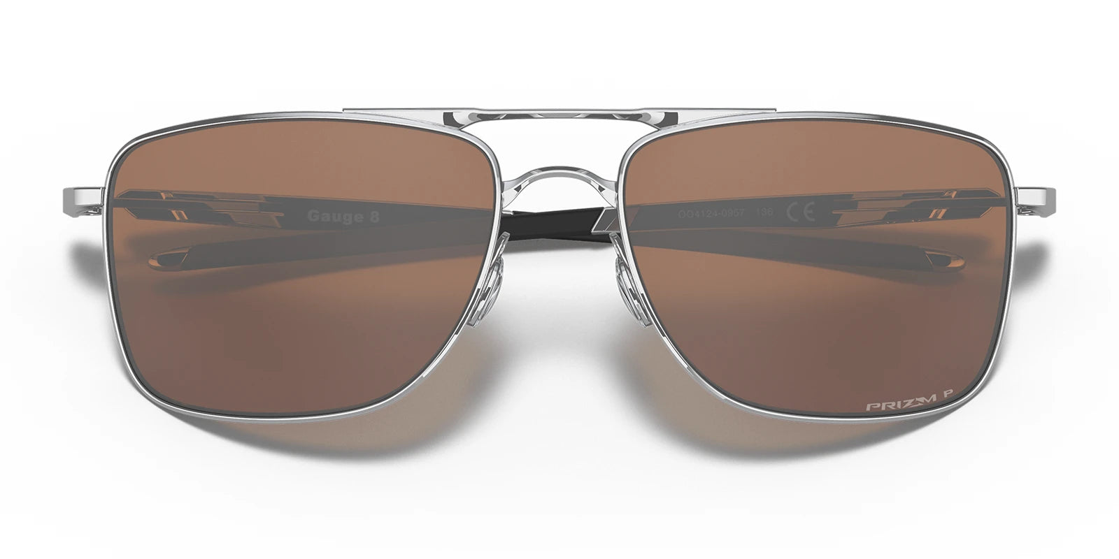 Oakley OO4124 Gauge 8-Silver / Prizm Tungsten Polarized