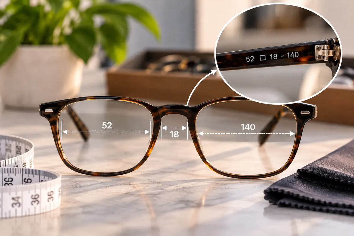 How to Measure Eyeglasses Size