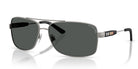 Burberry BE3074-Gunmetal / Grey Lenses 