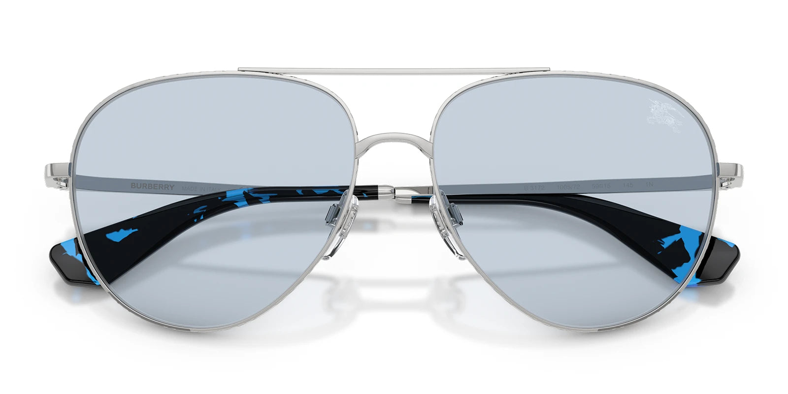 Burberry BE3172-Silver / Azure Blue Grey