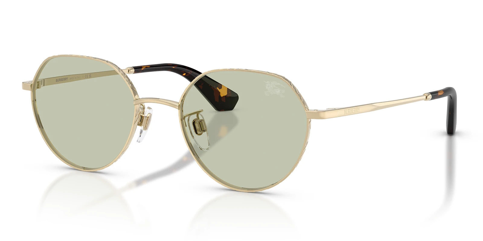 Burberry BE3173-Gold With Green Lenses