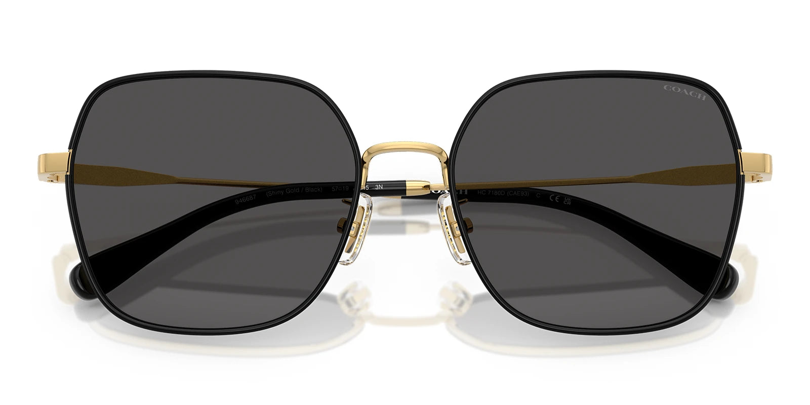 COACH HC7180-Gold With Grey Lenses