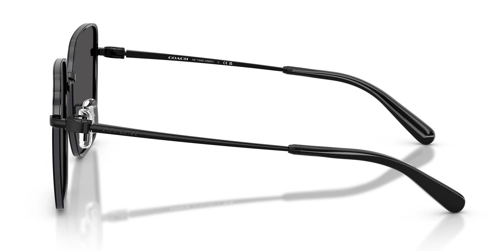 COACH HC7184-Black With Grey Lenses