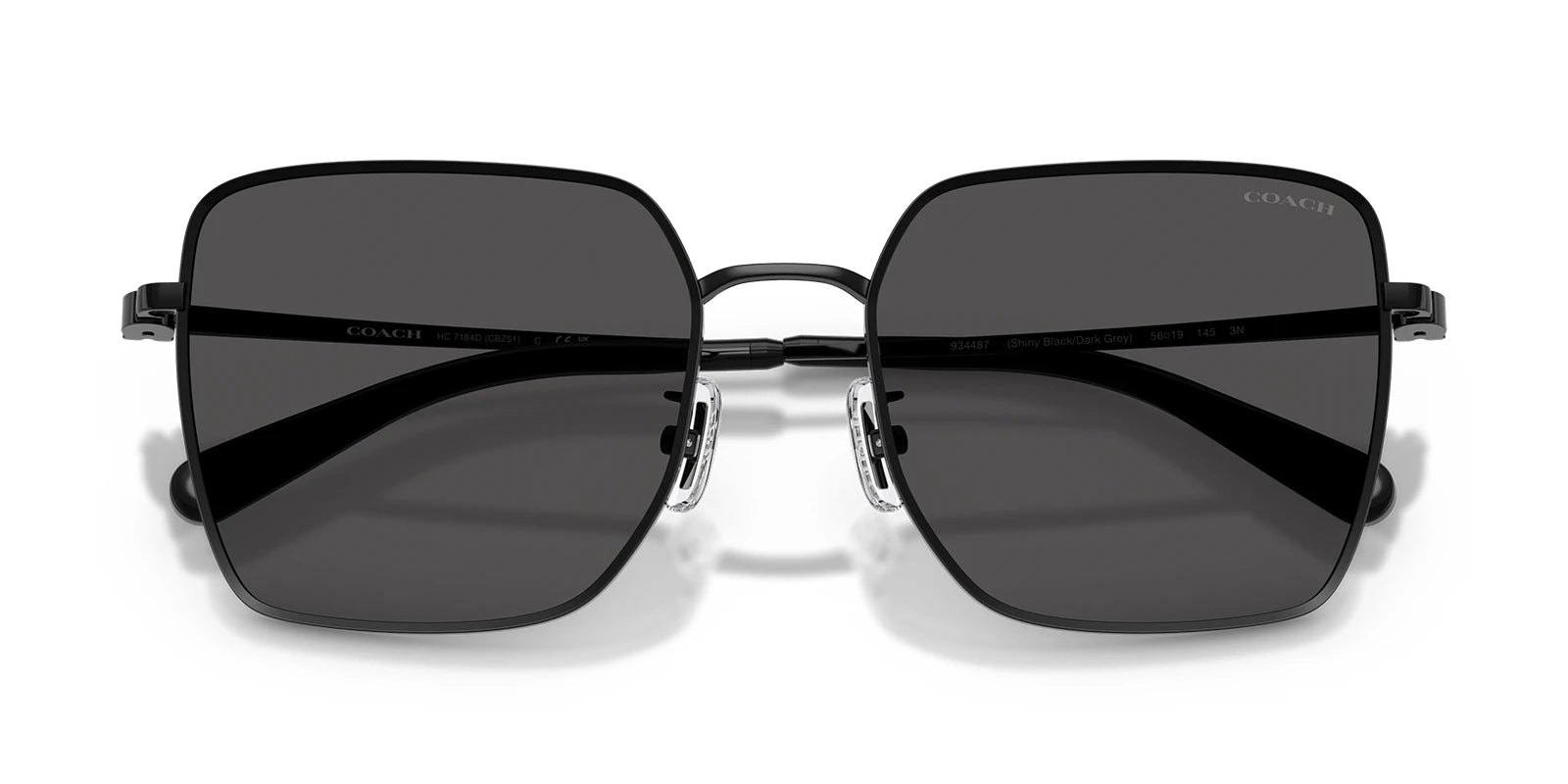 COACH HC7184-Black With Grey Lenses