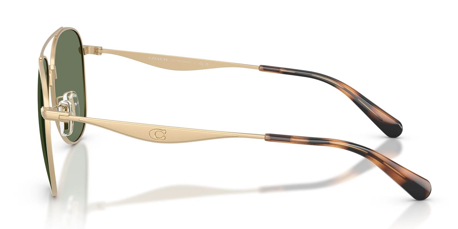 COACH HC7190-Gold With Green Lenses