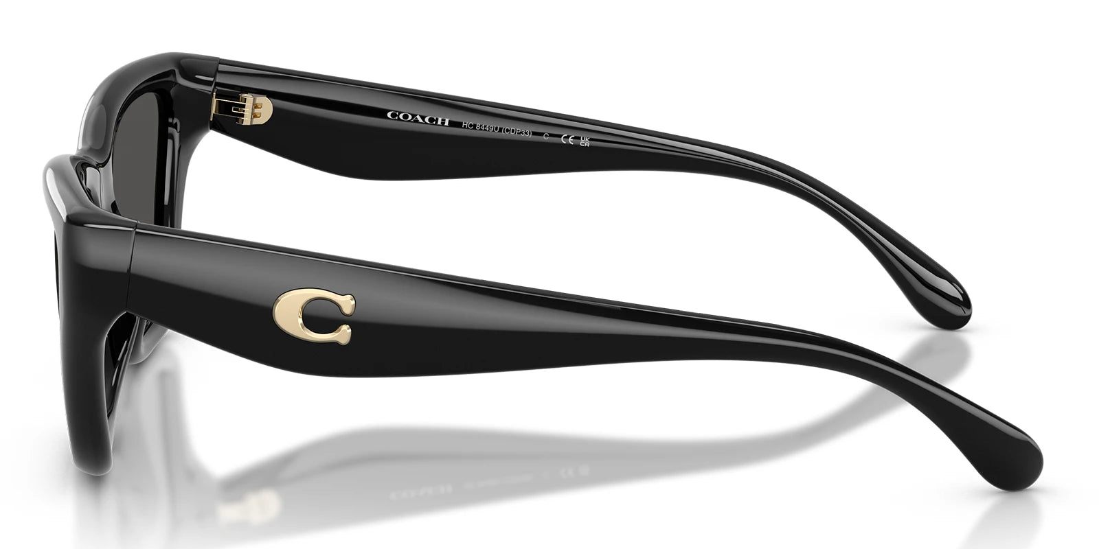 COACH HC8449-Black With Grey Lenses